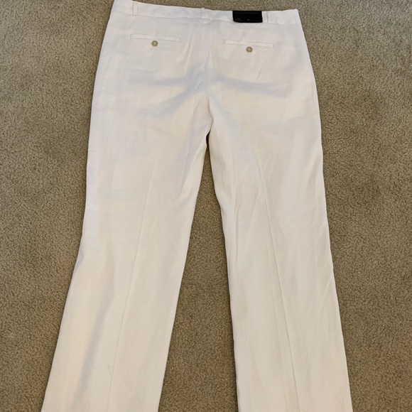BEAUTIFUL White Logan Trouser-Fit Stretch Linen-Cotton Pant from BR - Picture 9 of 13